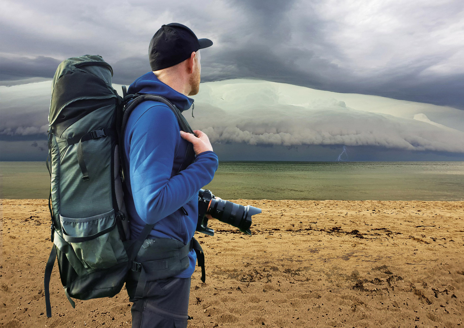 Enno Seifried bei Gewitter an der Ostsee. Alle Fotos: © Enno Seifried