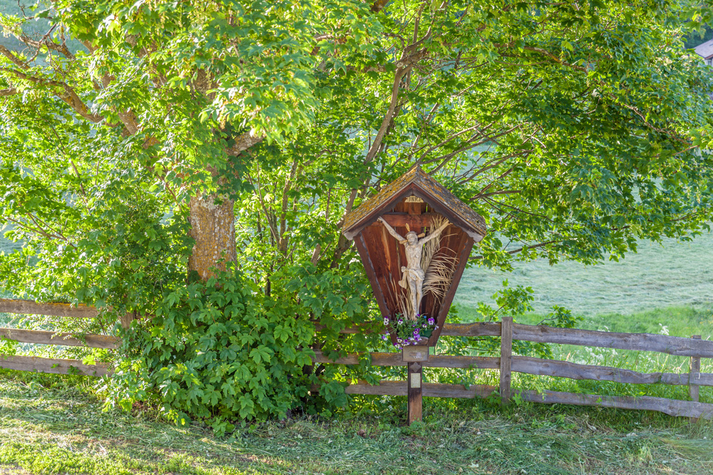 Wegkreuz bei Lengmoss in der Nähe von Ritten
