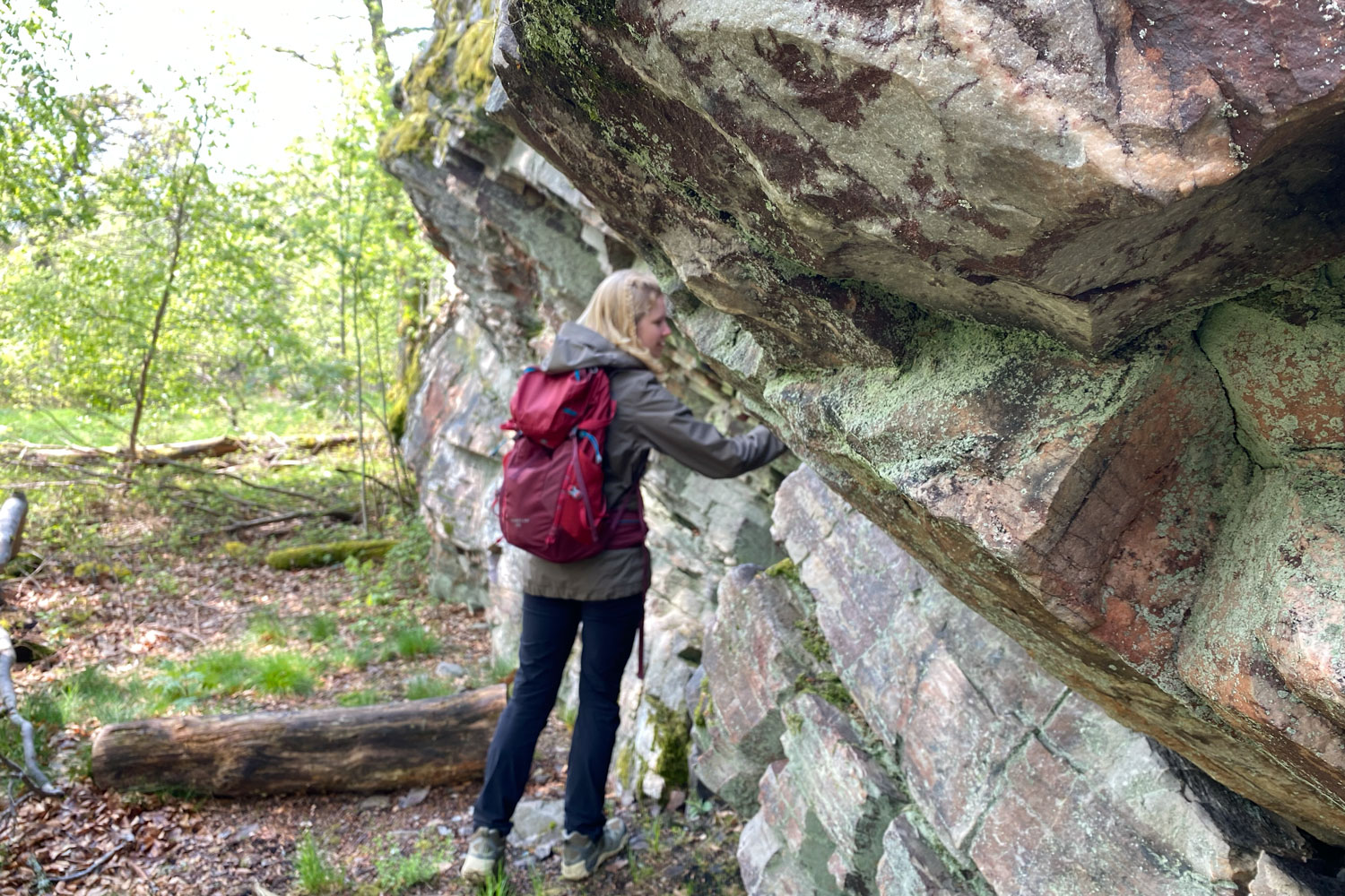 Quarzitfelsen begleiten Wandernde auf allen drei Etappen © Ricarda Große