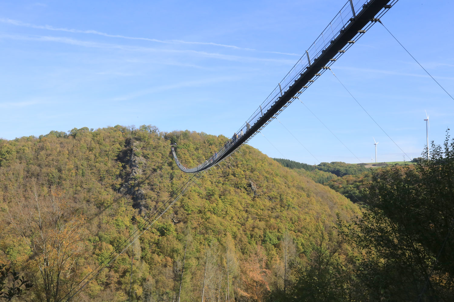 Die Hängeseilbrücke Geierlay auf Etappe 3 © Michael Sänger
