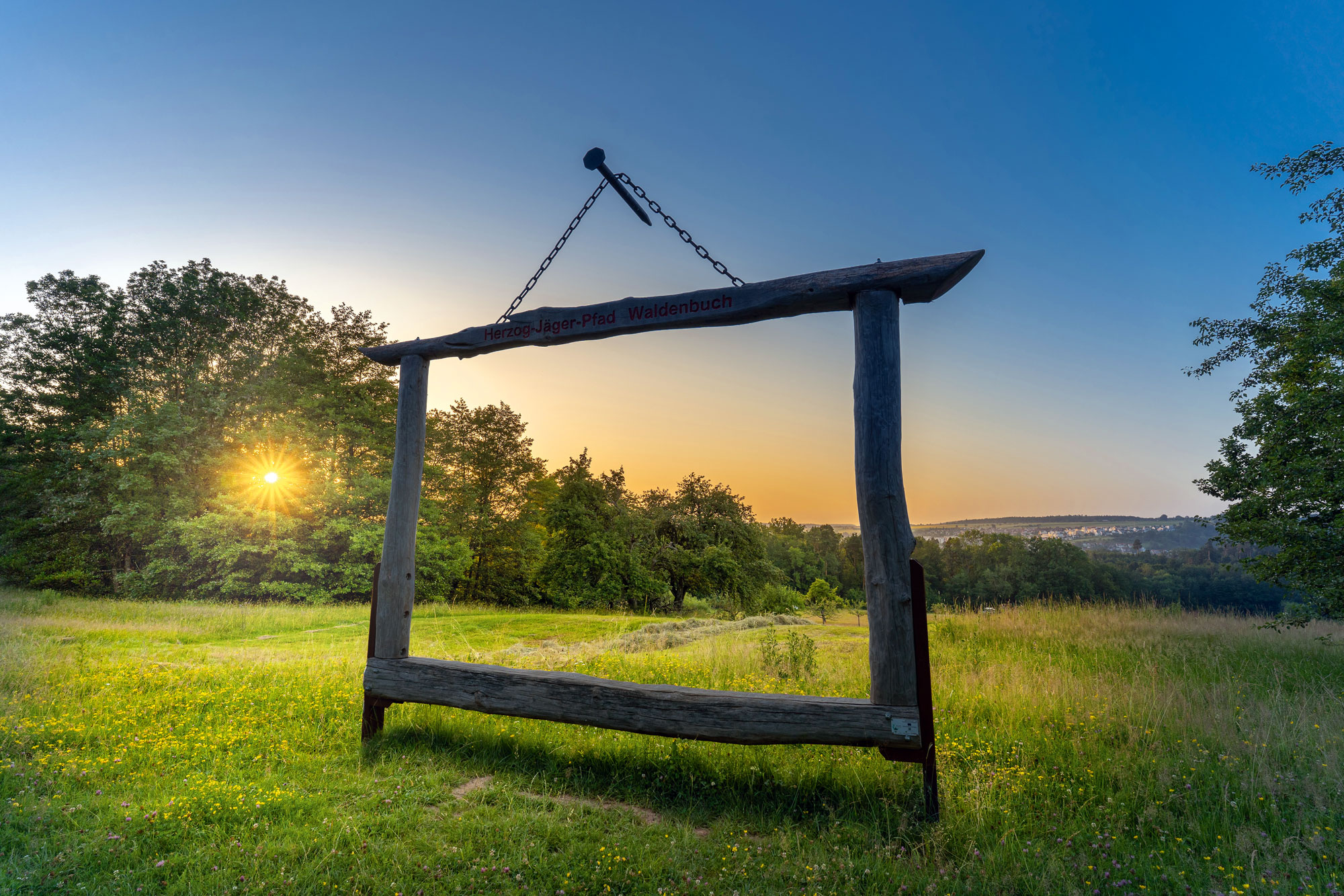 Blick auf Waldenbuch in der Abendsonne © Stuttgart Marketing, Martina Denker