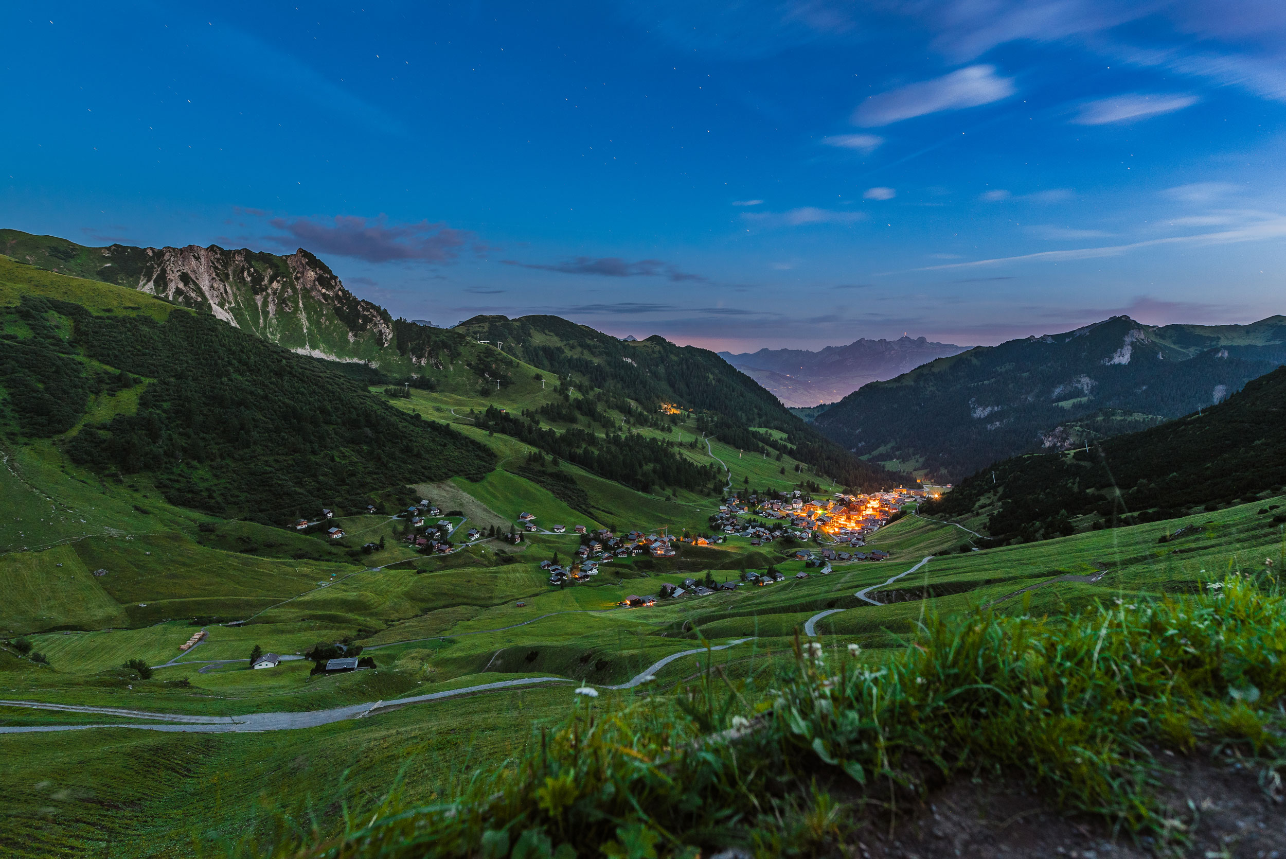 Blick Richtung Malbun am Morgen © J.Konrad