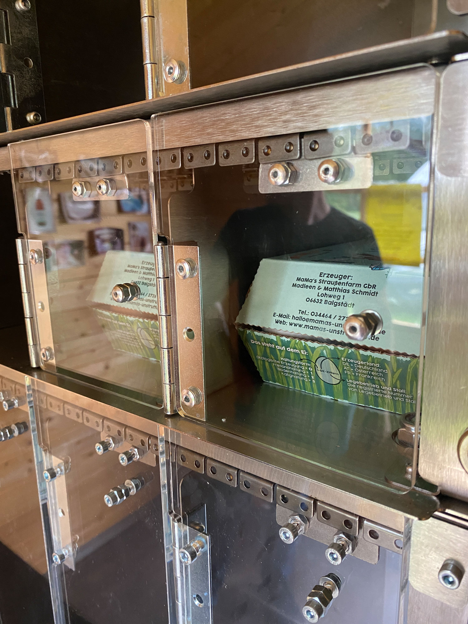 Einer der Eierautomaten von MaMa's Unstruttaler