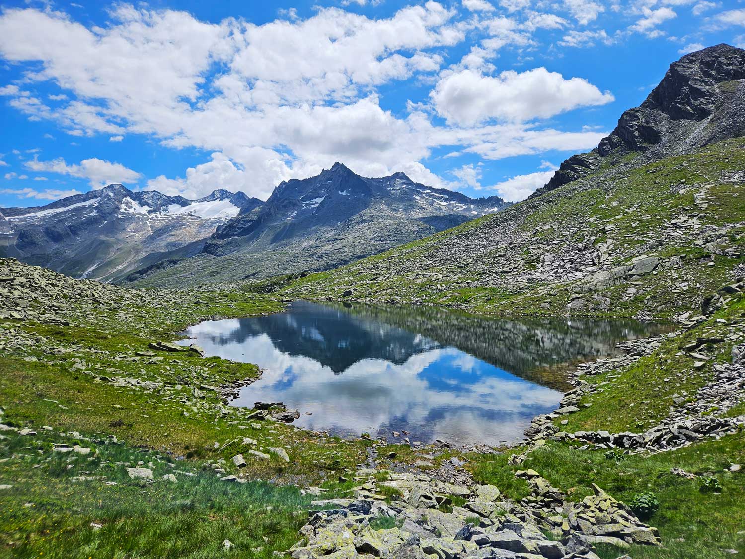 Kurz vor der Palfnerscharte entlohnt der Ausblick für  die Anstrengungen  © Anja Pfeffer