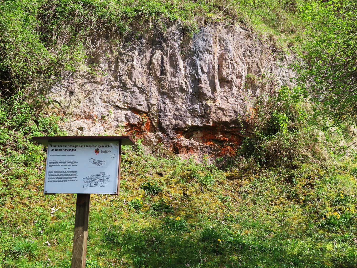 Stubensandstein für Mühlsteine 