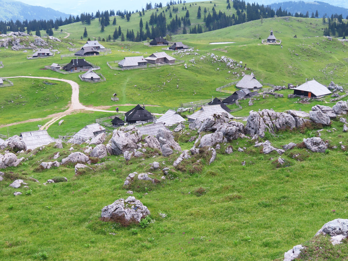 Tour 1: Die Hirtensiedlung Velika planina mit ihren typischen Dächern aus Fichtenholz-Schindeln