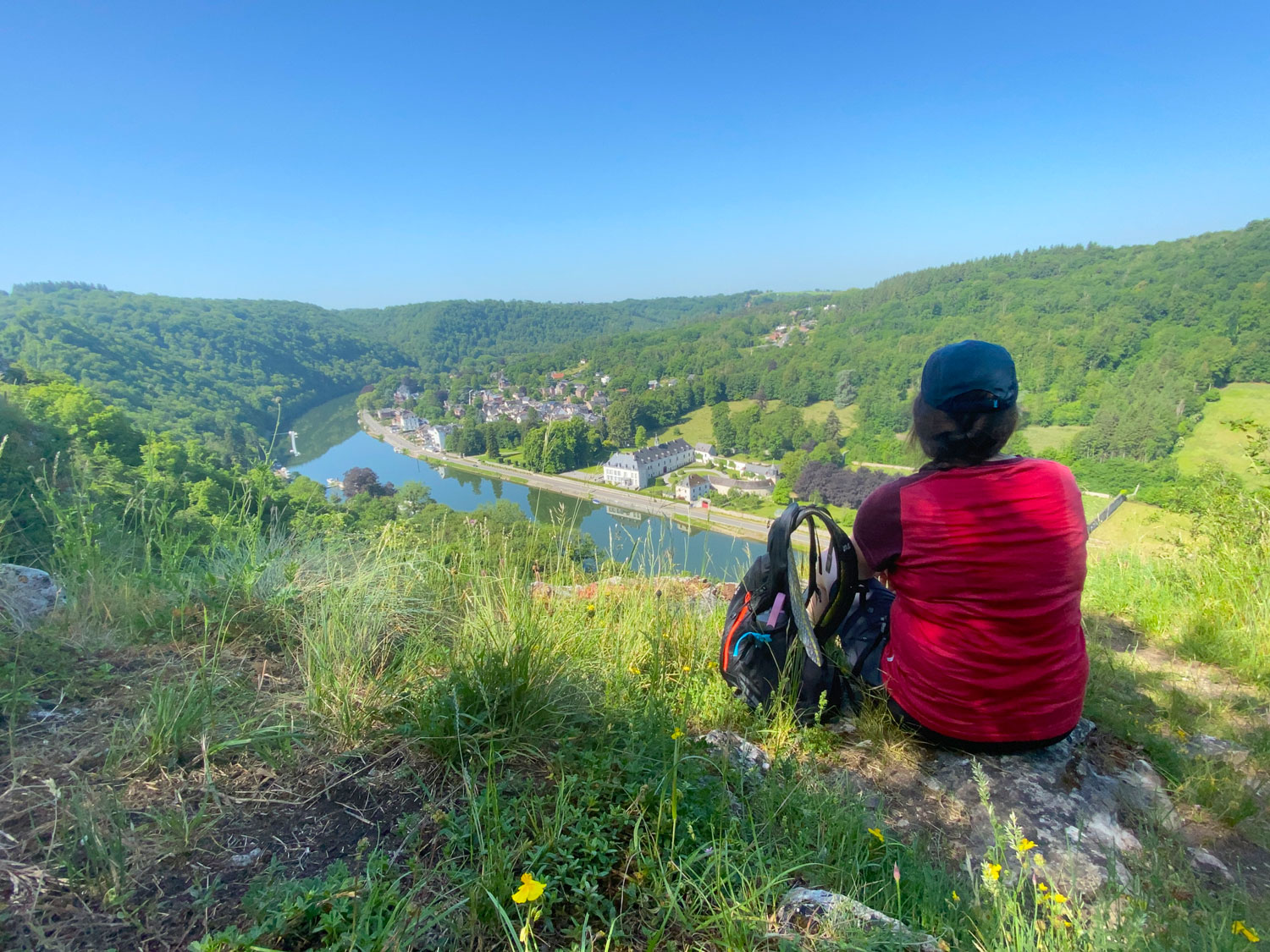 Ausblicksmoment über die Maas bei Waulsort in der Wallonie © Ricarda Große