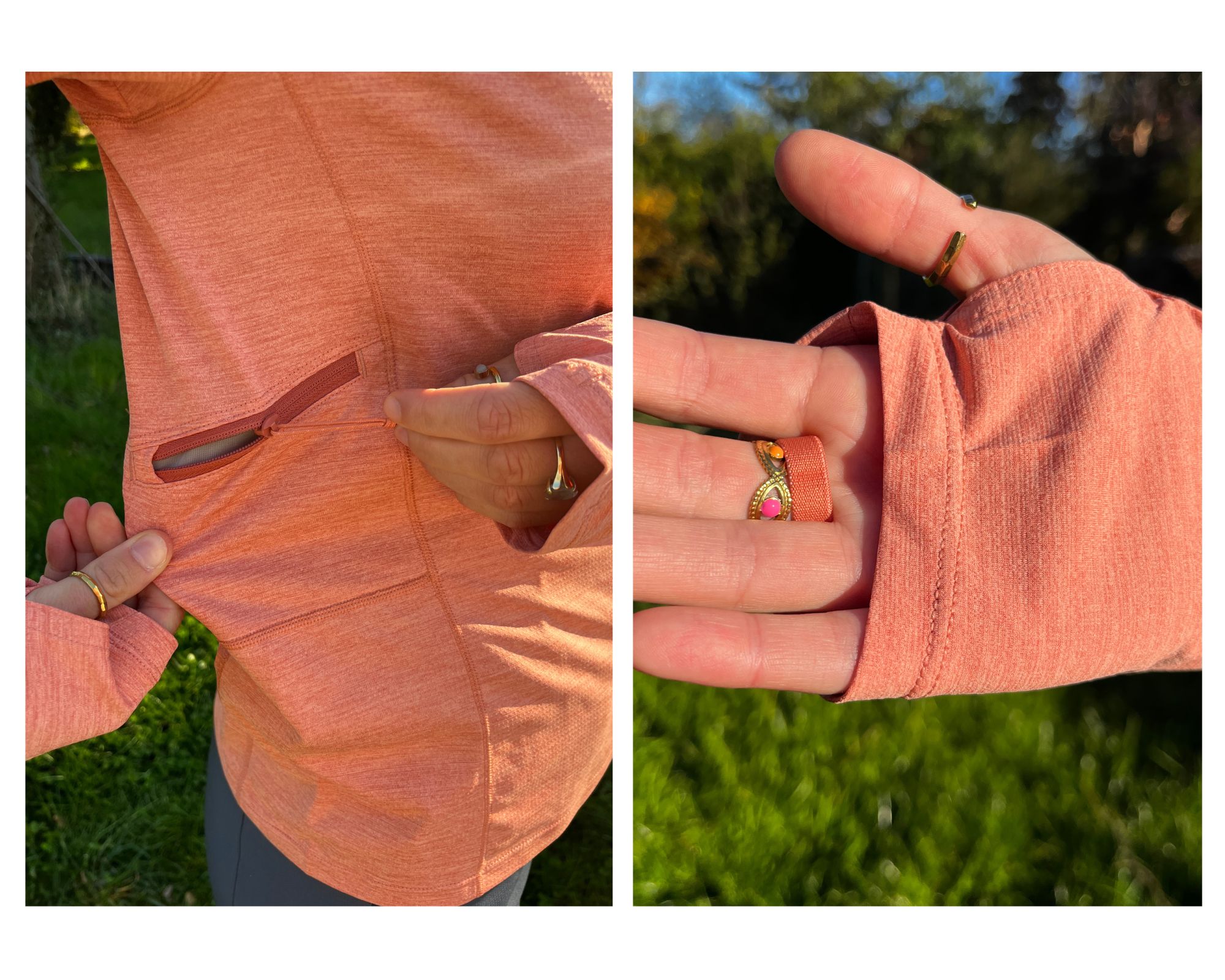 Detailaufnahmen von dem Patagonia Hoody